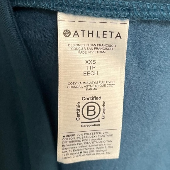 Athleta Cozy Karma Asym Pullover - Picture 9 of 10